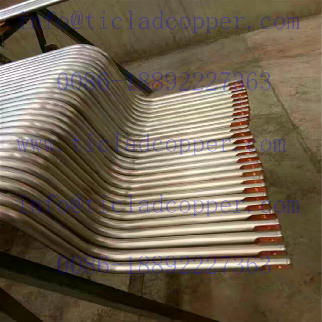 Ti Clad Copper Conductive Bus Bar Anode for Metallurgy Industry/ Titanium Clad Copper/ Titanium Bus Bar